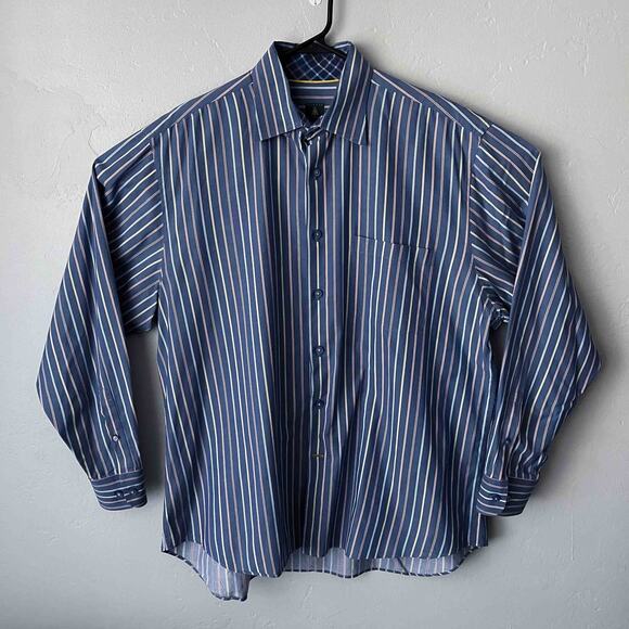 Robert Talbott Other - Robert Talbott Men's Multicolor Striped Long Sleeve Dress Shirt Size XL